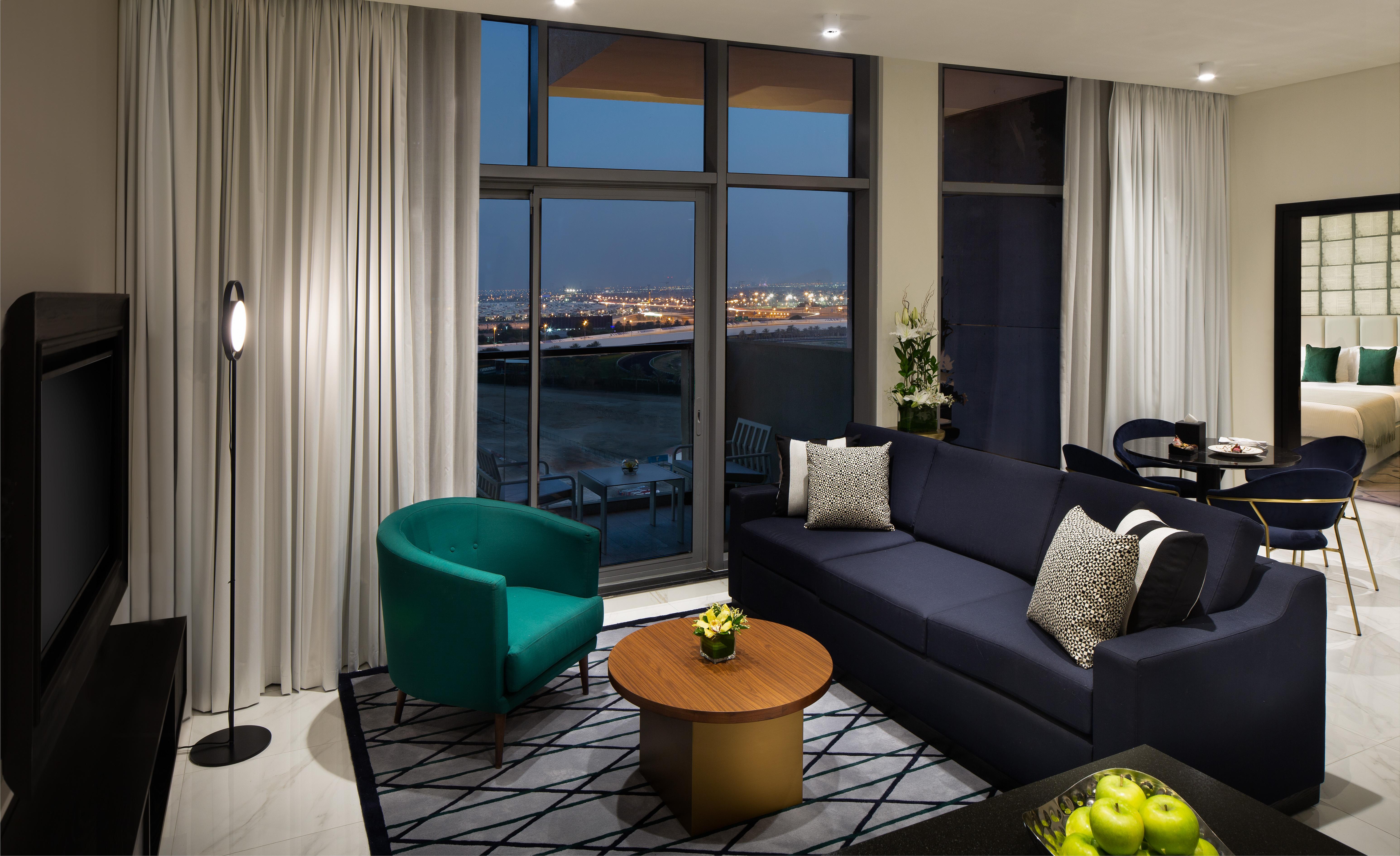 Aparthotel Millennium Atria Business Bay Dubaj Exteriér fotografie A living room at the Ritz-Carlton, Downtown, Los Angeles